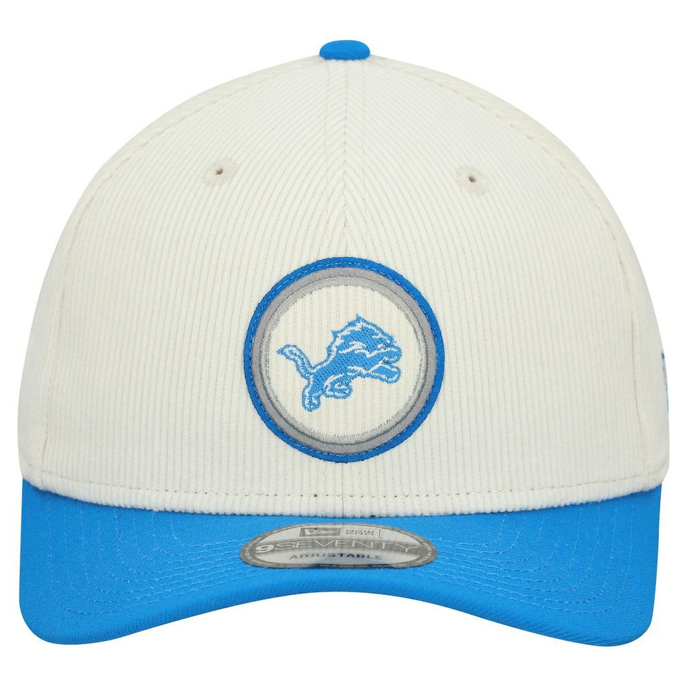 Detroit Lions New Era Loyal Corduroy 9SEVENTY Adjustable Hat - Stone Hats