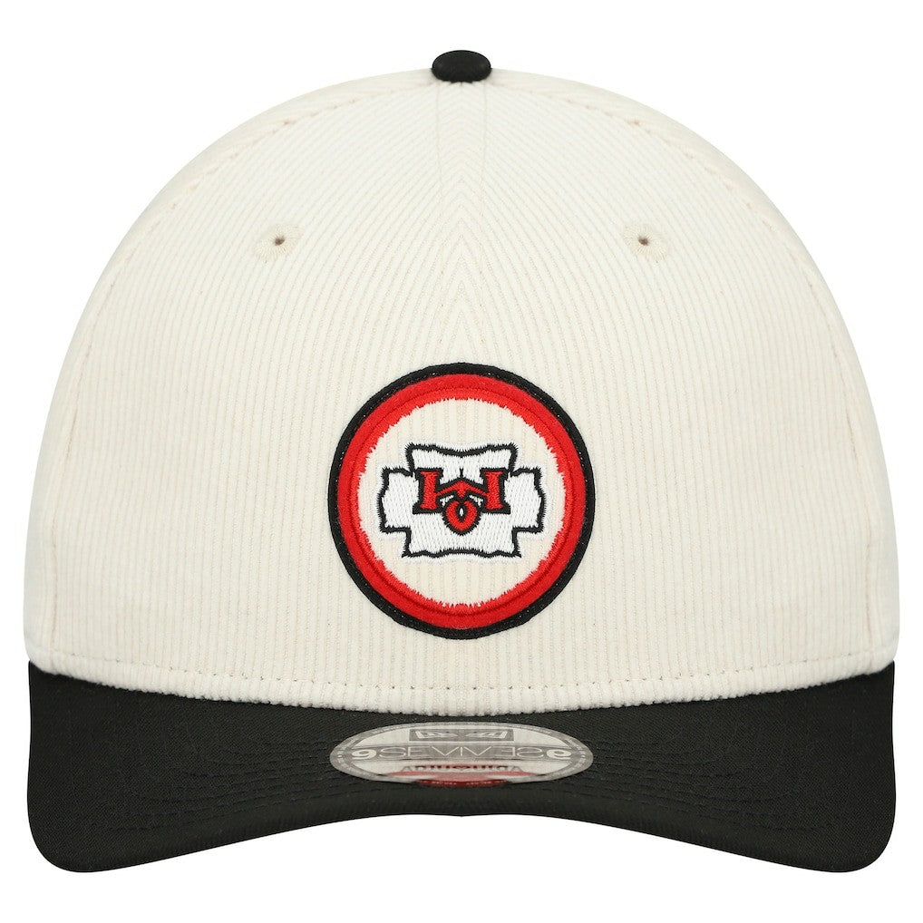 Kansas City Chiefs New Era Loyal Corduroy 9SEVENTY Adjustable Hat - Stone Hats