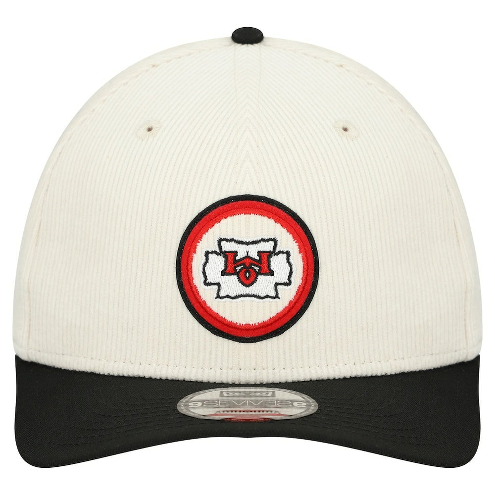Kansas City Chiefs New Era Loyal Corduroy 9SEVENTY Adjustable Hat - Stone Hats