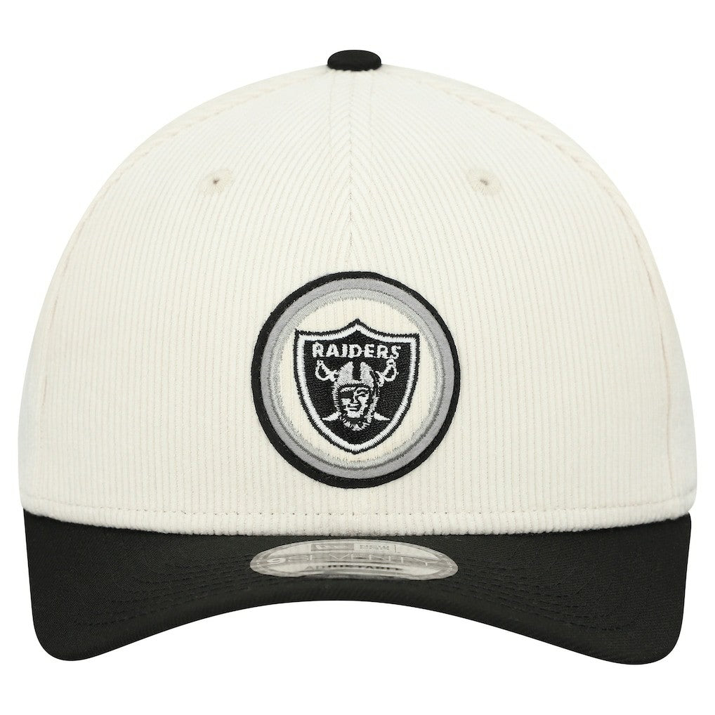 Las Vegas Raiders New Era Loyal Corduroy 9SEVENTY Adjustable Hat - Stone Hats