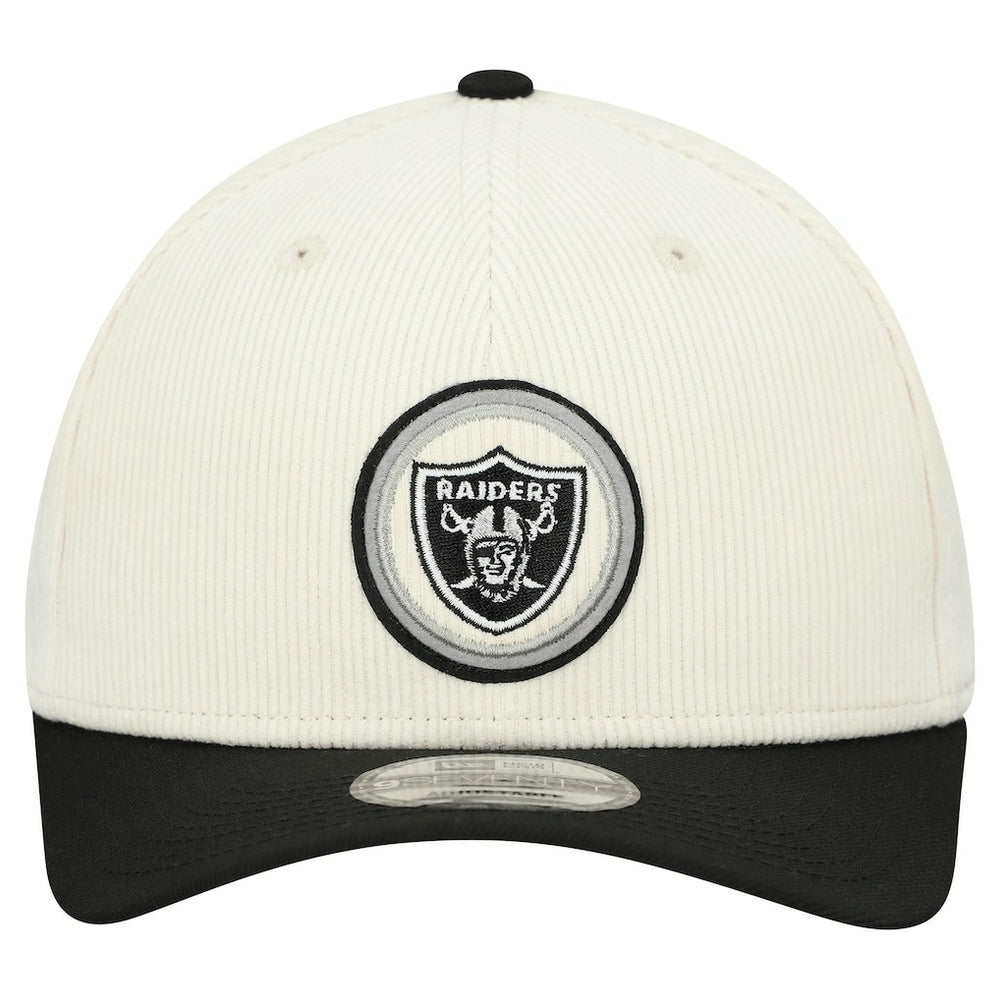 Las Vegas Raiders New Era Loyal Corduroy 9SEVENTY Adjustable Hat - Stone Hats