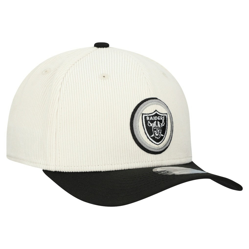 Las Vegas Raiders New Era Loyal Corduroy 9SEVENTY Adjustable Hat - Stone Hats