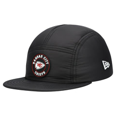 Kansas City Chiefs New Era Quilted Camper Adjustable Hat - Black Hats