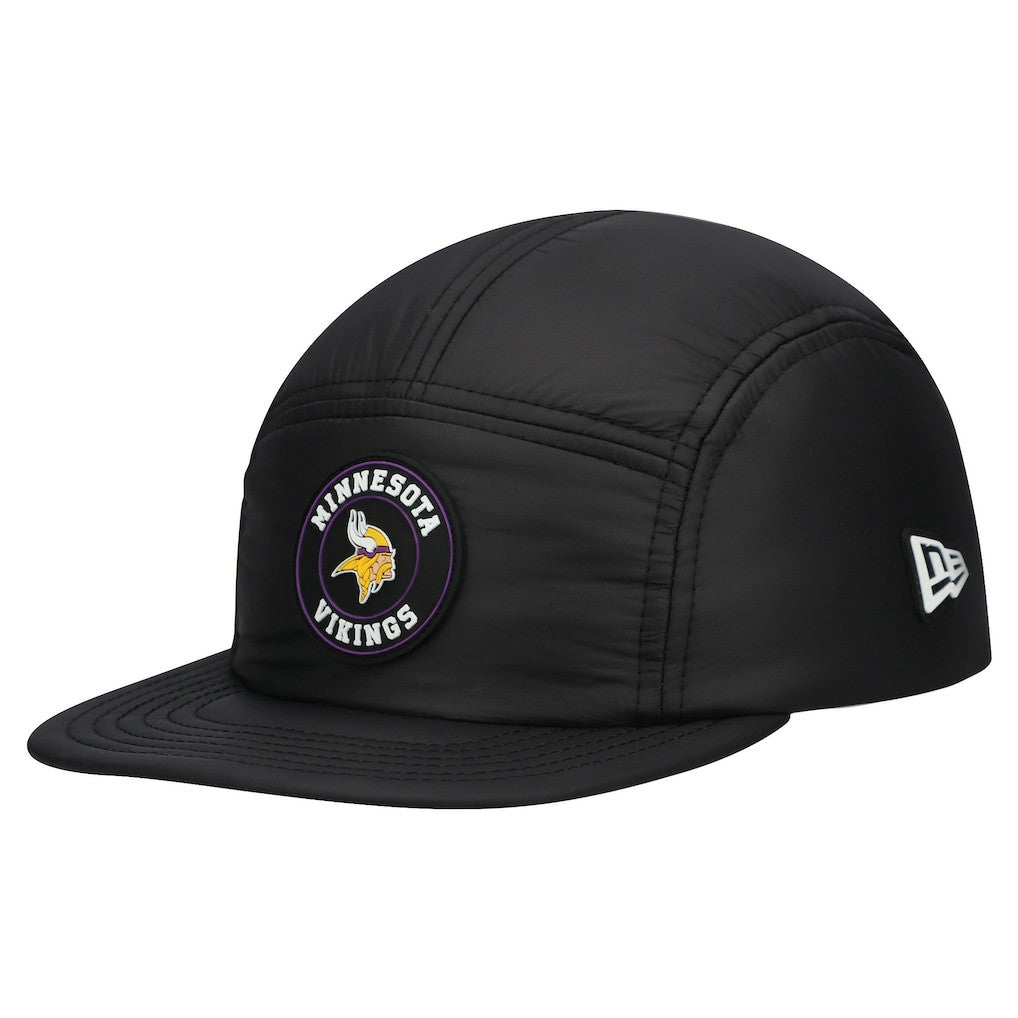 Minnesota Vikings New Era Quilted Camper Adjustable Hat - Black Hats