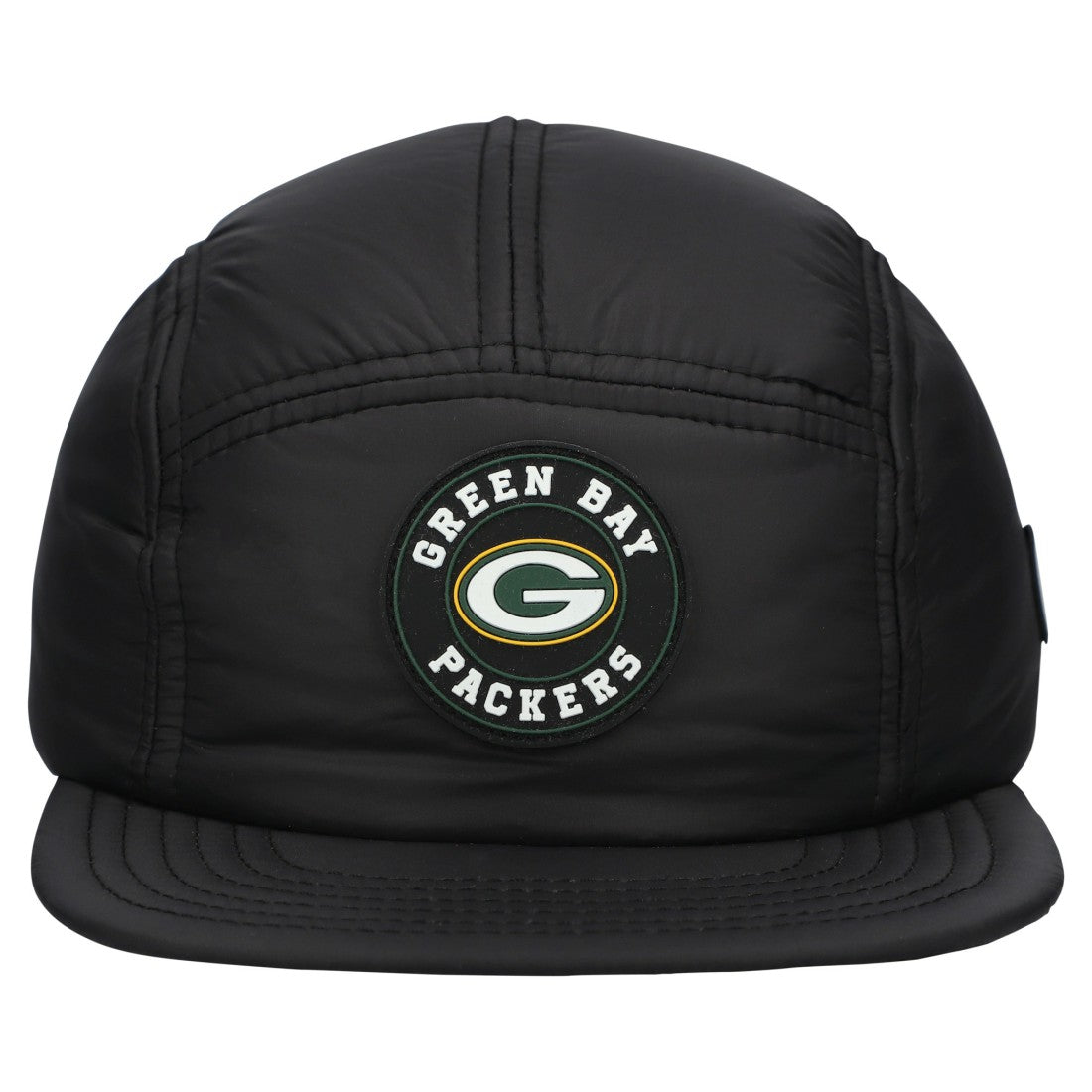 Green Bay Packers New Era Quilted Camper Adjustable Hat - Black Hats