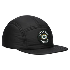 Green Bay Packers New Era Quilted Camper Adjustable Hat - Black Hats