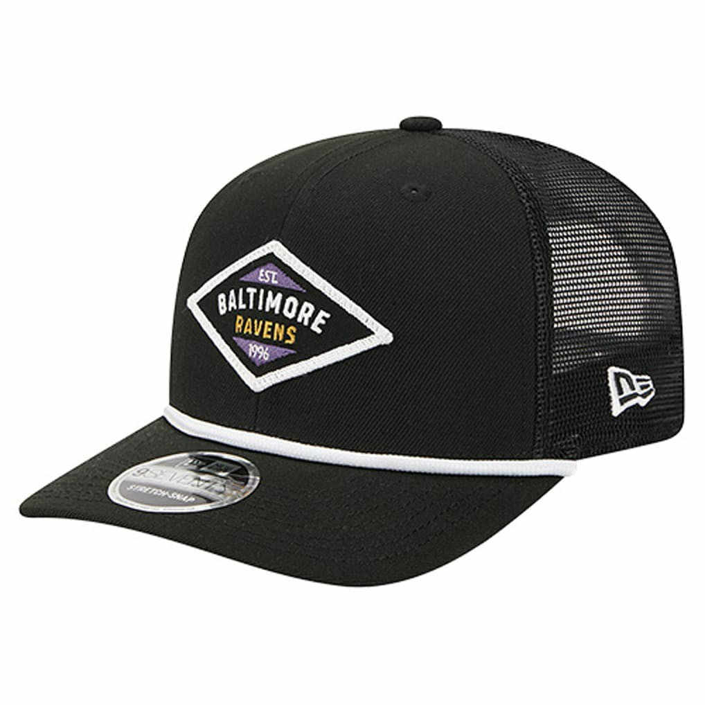 Baltimore Ravens New Era Team 9SEVENTY Adjustable Hat - Black Hats