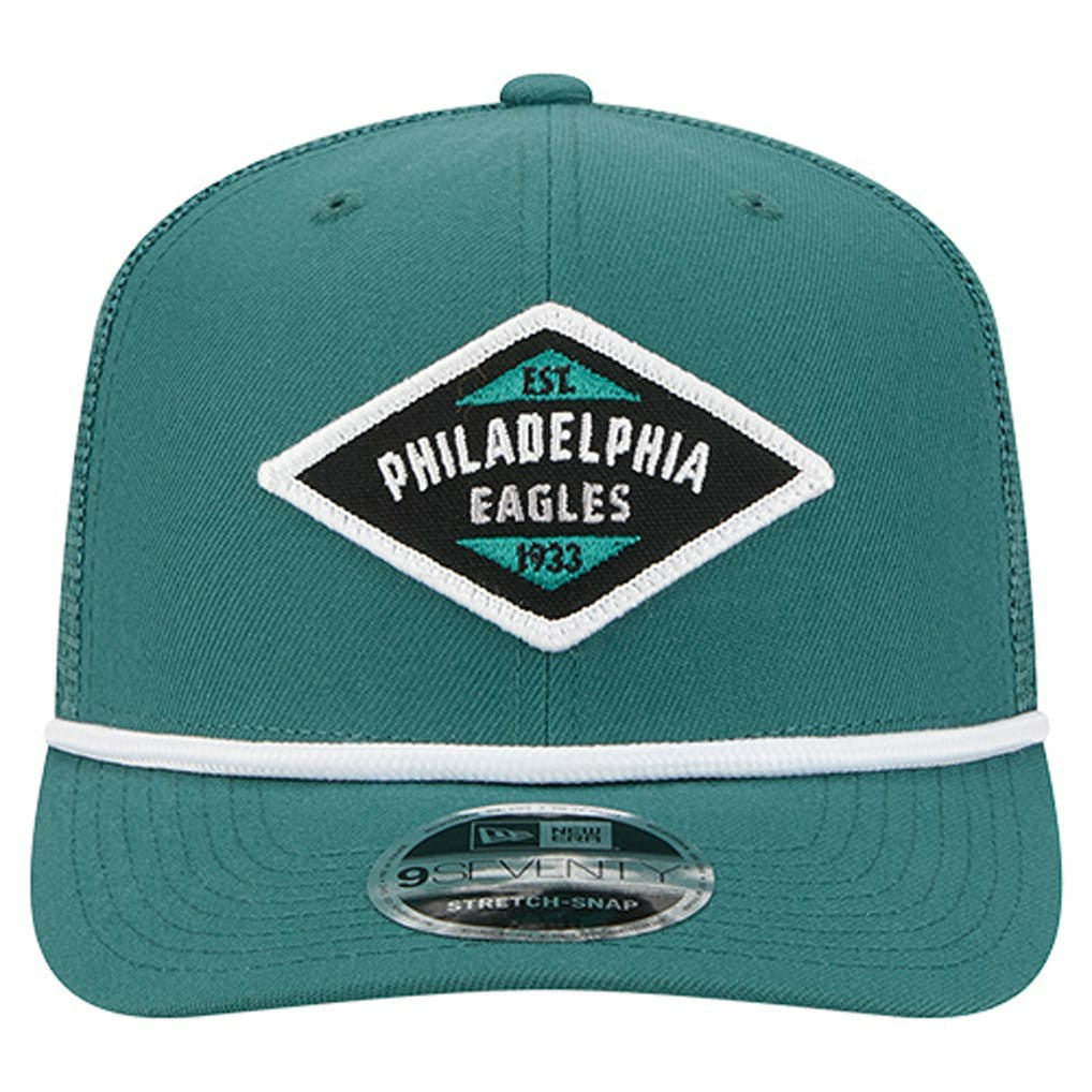 Philadelphia Eagles New Era Team 9SEVENTY Adjustable Hat - Green Hats