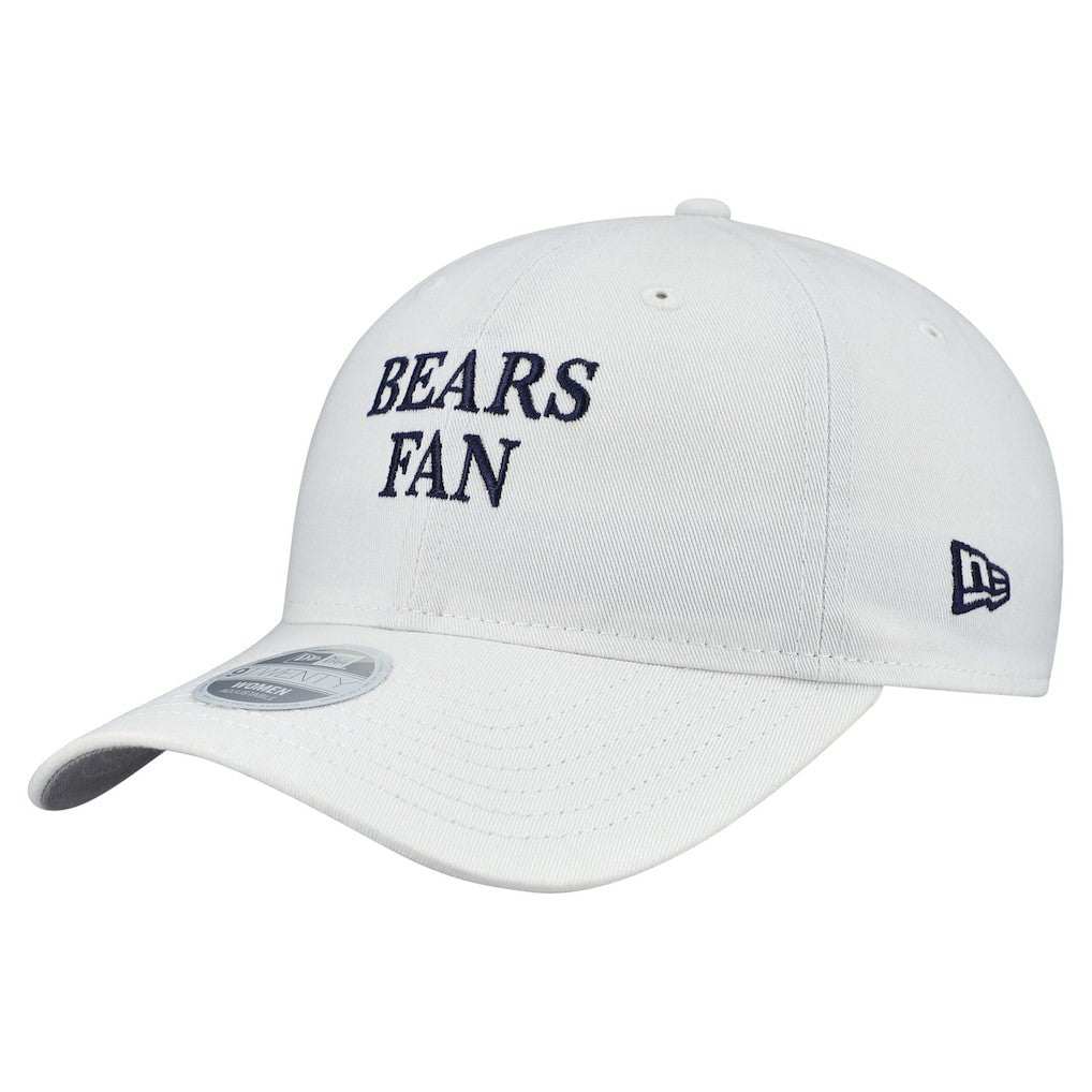 Chicago Bears New Era Women's Team Fan 9TWENTY Adjustable Hat - White Hats