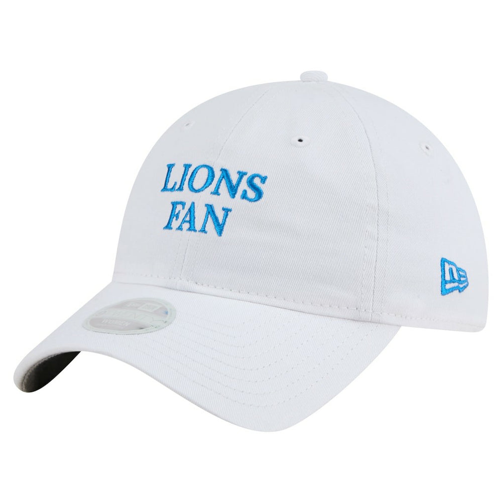 Detroit Lions New Era Women's Team Fan 9TWENTY Adjustable Hat - White Hats