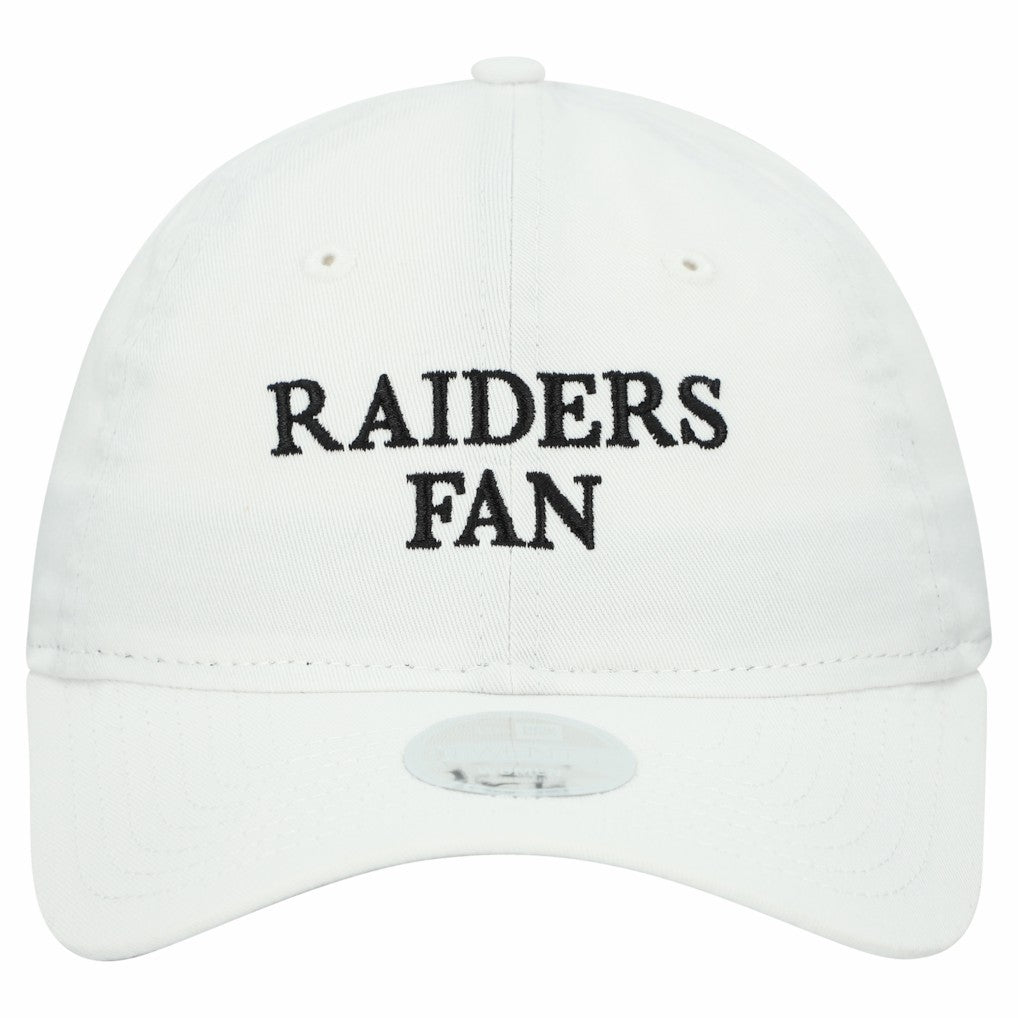 Las Vegas Raiders New Era Women's Team Fan 9TWENTY Adjustable Hat - White Hats