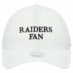 Las Vegas Raiders New Era Women's Team Fan 9TWENTY Adjustable Hat - White Hats