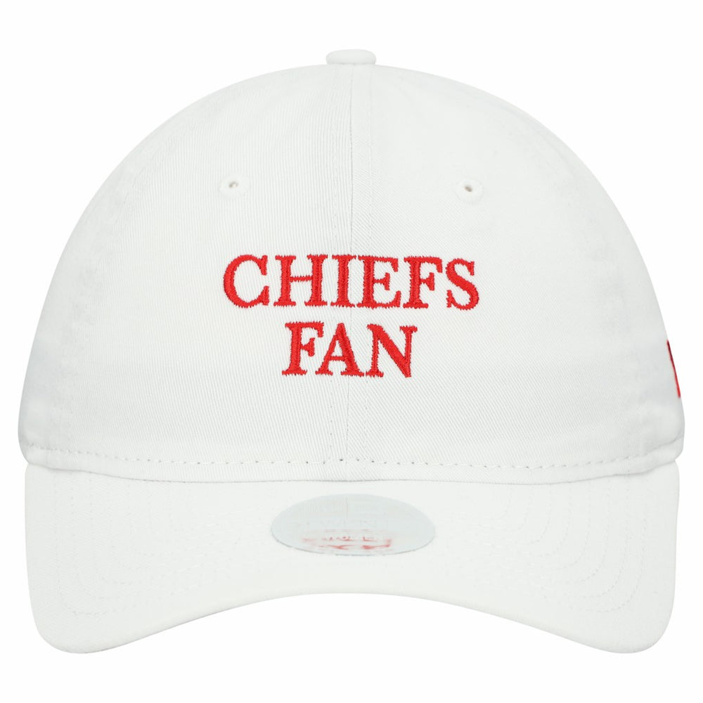 Kansas City Chiefs New Era Women's Team Fan 9TWENTY Adjustable Hat - White Hats