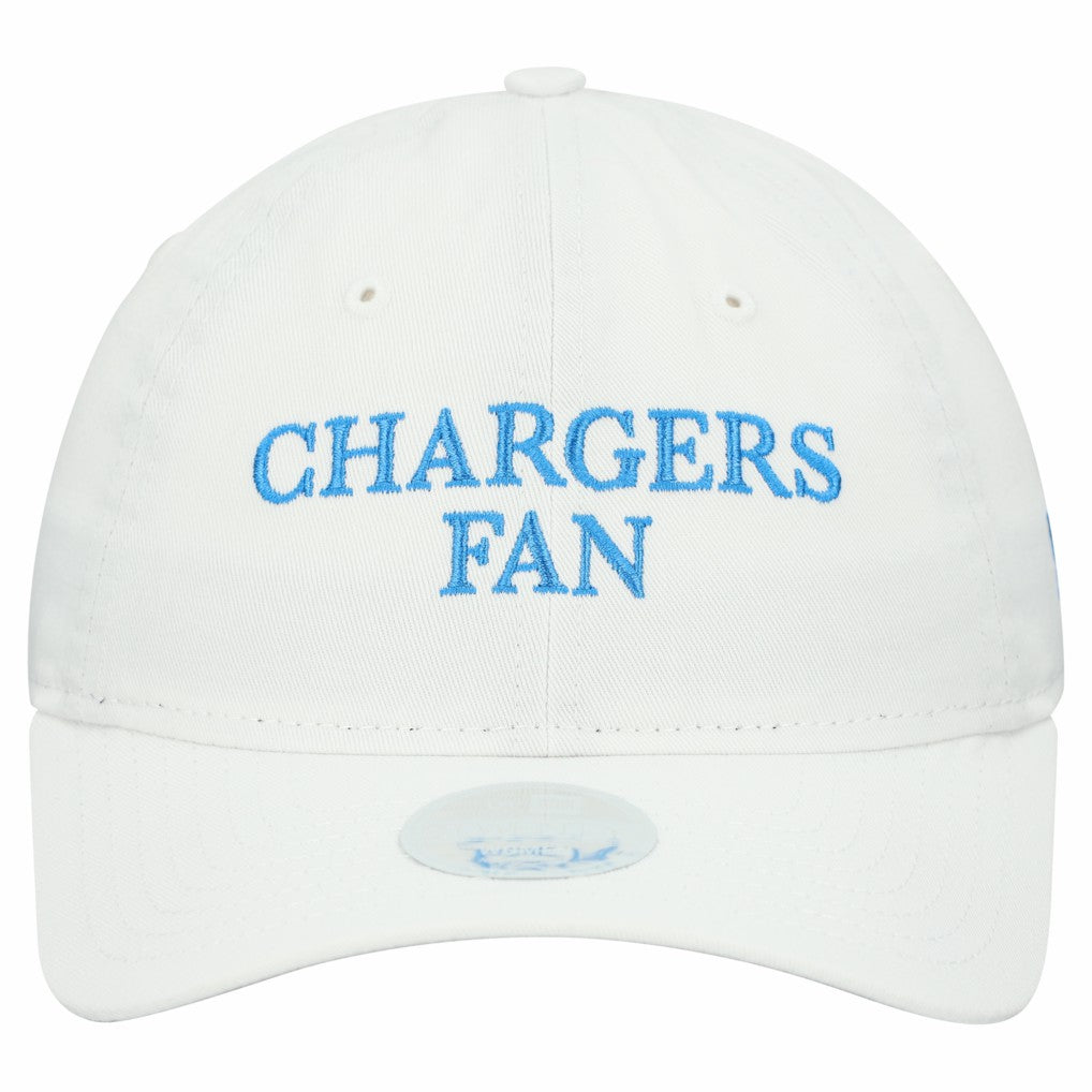 Los Angeles Chargers New Era Women's Team Fan 9TWENTY Adjustable Hat - White Hats