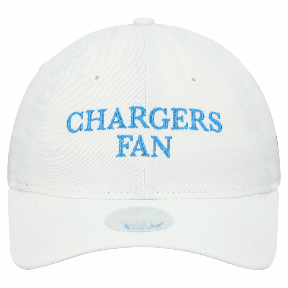 Los Angeles Chargers New Era Women's Team Fan 9TWENTY Adjustable Hat - White Hats