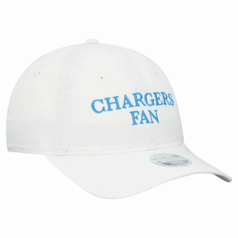 Los Angeles Chargers New Era Women's Team Fan 9TWENTY Adjustable Hat - White Hats