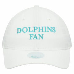 Miami Dolphins New Era Women's Team Fan 9TWENTY Adjustable Hat - White Hats