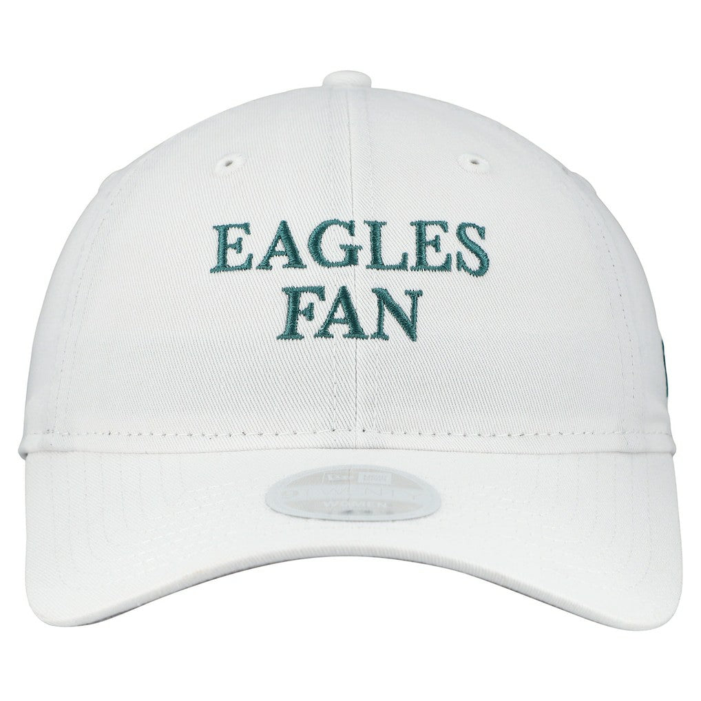 Philadelphia Eagles New Era Women's Team Fan 9TWENTY Adjustable Hat - White Hats
