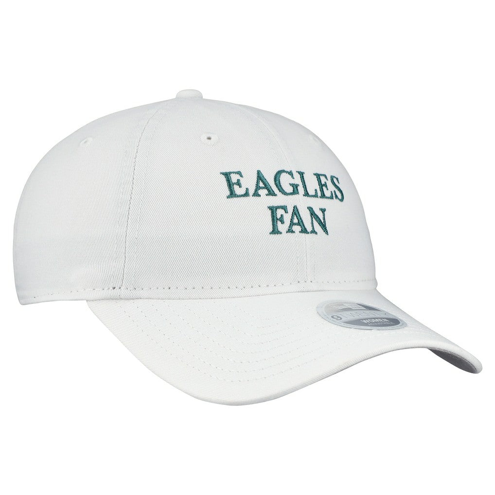 Philadelphia Eagles New Era Women's Team Fan 9TWENTY Adjustable Hat - White Hats