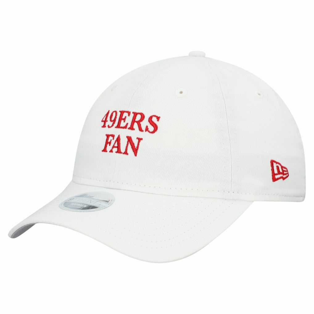 San Francisco 49ers New Era Women's Team Fan 9TWENTY Adjustable Hat - White Hats