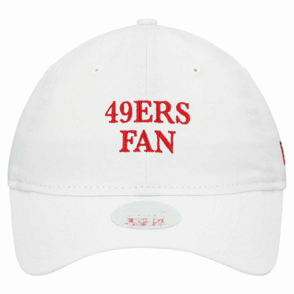 San Francisco 49ers New Era Women's Team Fan 9TWENTY Adjustable Hat - White Hats