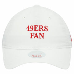 San Francisco 49ers New Era Women's Team Fan 9TWENTY Adjustable Hat - White Hats