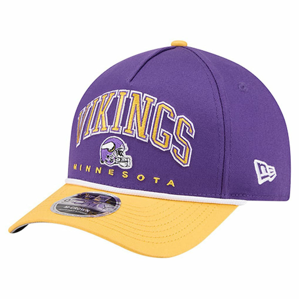 Minnesota Vikings New Era Arch COOLERA 9FORTY A-Frame M-Crown Adjustable Hat - Purple Hats