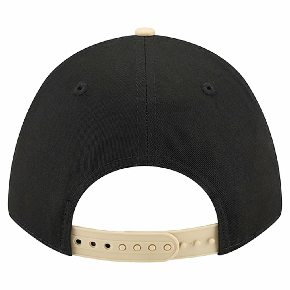 New Orleans Saints New Era Arch COOLERA 9FORTY A-Frame M-Crown Adjustable Hat - Black Hats