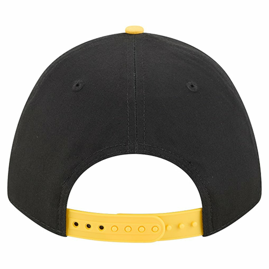 Pittsburgh Steelers New Era Arch COOLERA 9FORTY A-Frame M-Crown Adjustable Hat - Black Hats