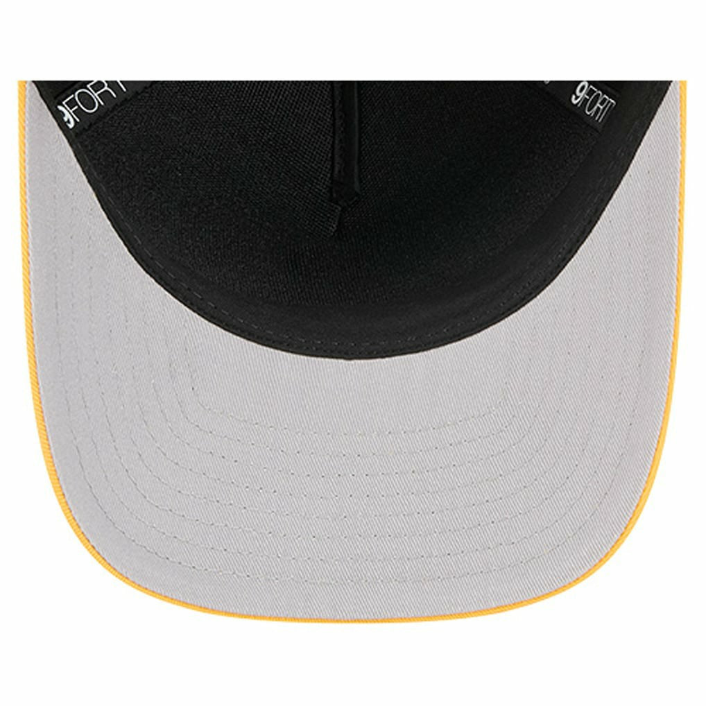 Pittsburgh Steelers New Era Arch COOLERA 9FORTY A-Frame M-Crown Adjustable Hat - Black Hats