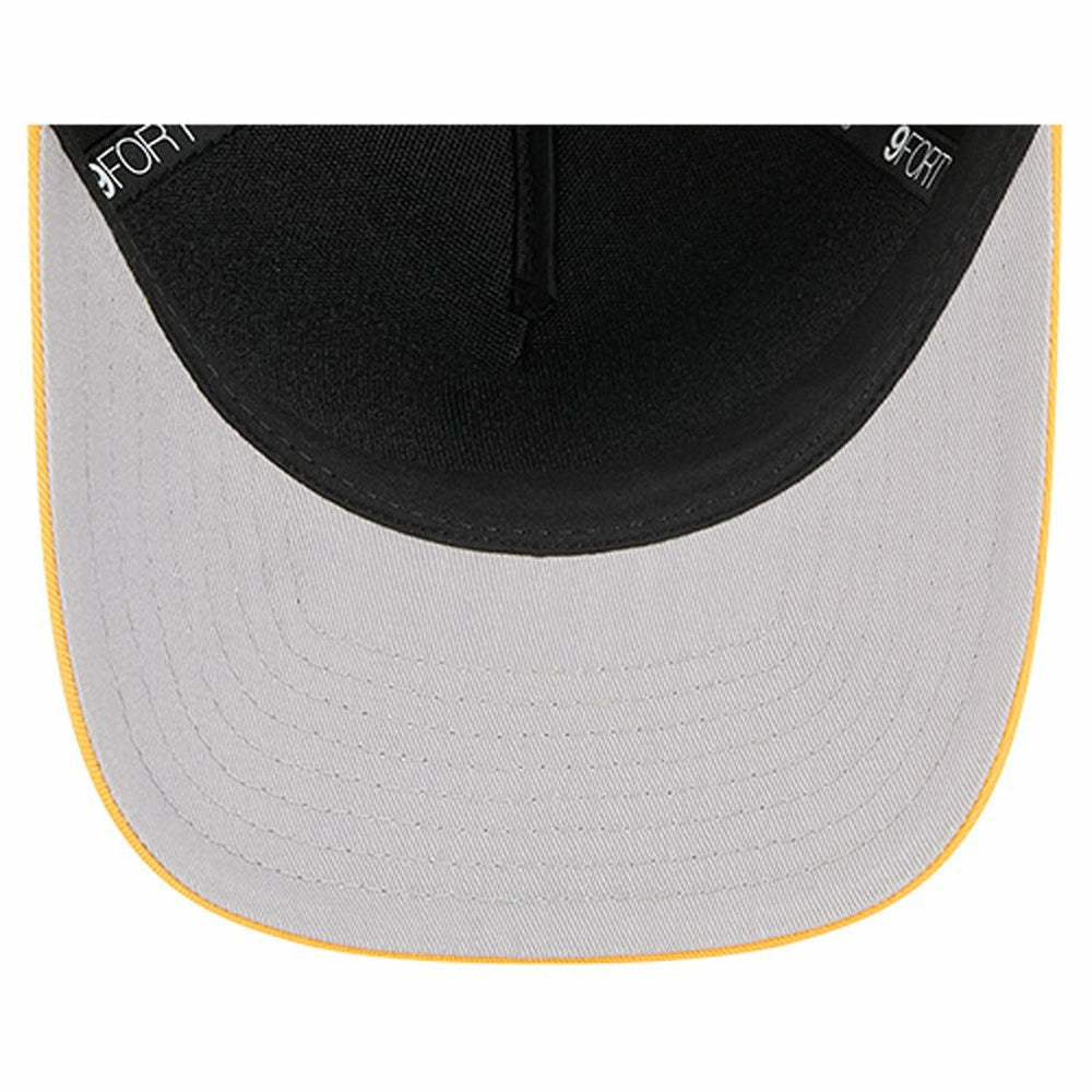 Pittsburgh Steelers New Era Arch COOLERA 9FORTY A-Frame M-Crown Adjustable Hat - Black Hats