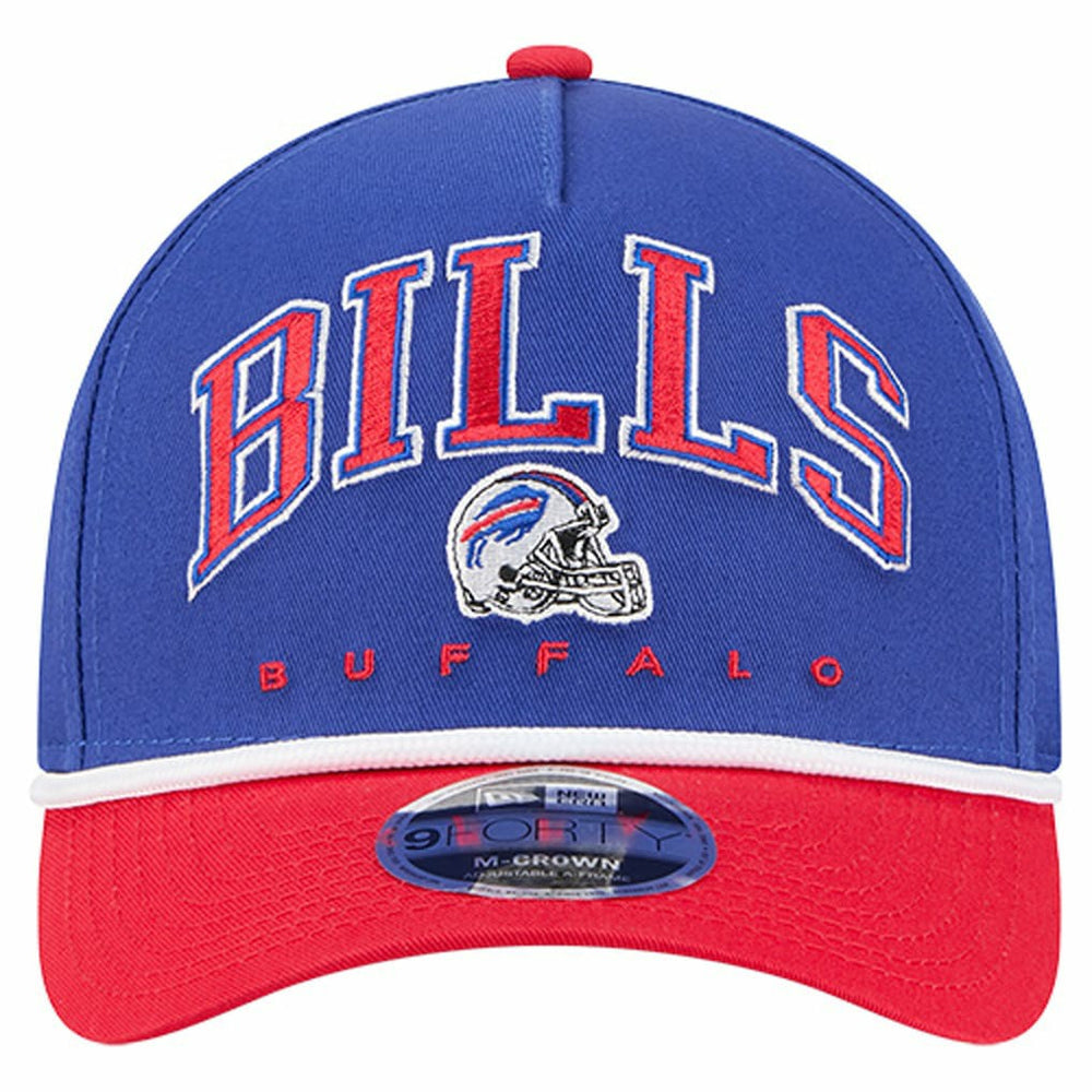 Buffalo Bills New Era Arch COOLERA 9FORTY A-Frame M-Crown Adjustable Hat - Royal Hats