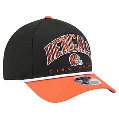 Cincinnati Bengals New Era Arch COOLERA 9FORTY A-Frame M-Crown Adjustable Hat - Black Hats