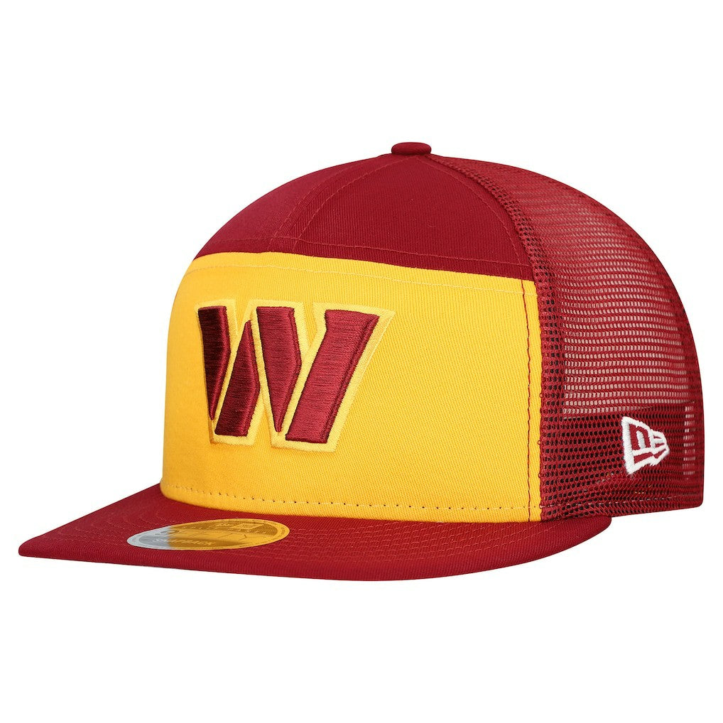 Washington Commanders New Era Outdoor Split Panel 9FIFTY Snapback Hat - Gold/Burgundy Hats