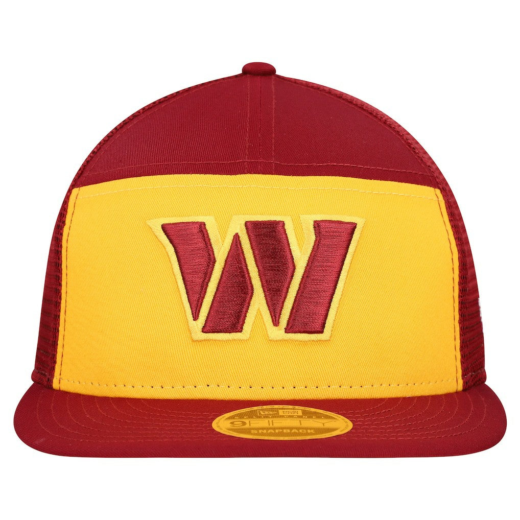 Washington Commanders New Era Outdoor Split Panel 9FIFTY Snapback Hat - Gold/Burgundy Hats