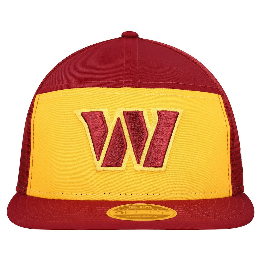 Washington Commanders New Era Outdoor Split Panel 9FIFTY Snapback Hat - Gold/Burgundy Hats