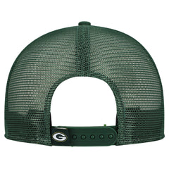 Green Bay Packers New Era Outdoor Split Panel 9FIFTY Snapback Hat - Gold/Green Hats