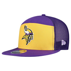 Minnesota Vikings New Era Outdoor Split Panel 9FIFTY Snapback Hat - Gold/Purple Hats