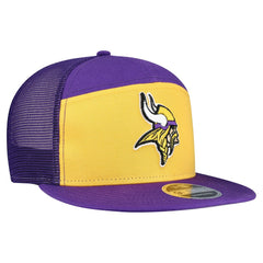 Minnesota Vikings New Era Outdoor Split Panel 9FIFTY Snapback Hat - Gold/Purple Hats