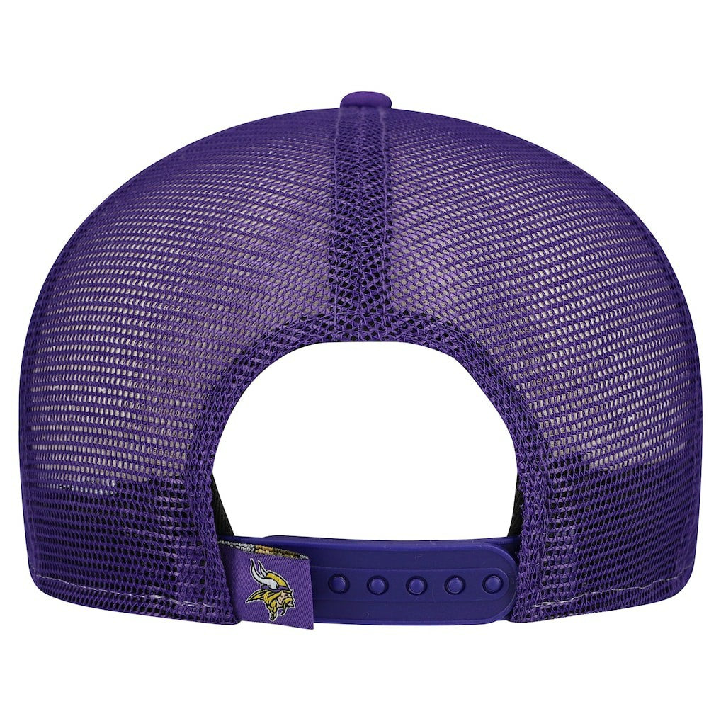 Minnesota Vikings New Era Outdoor Split Panel 9FIFTY Snapback Hat - Gold/Purple Hats