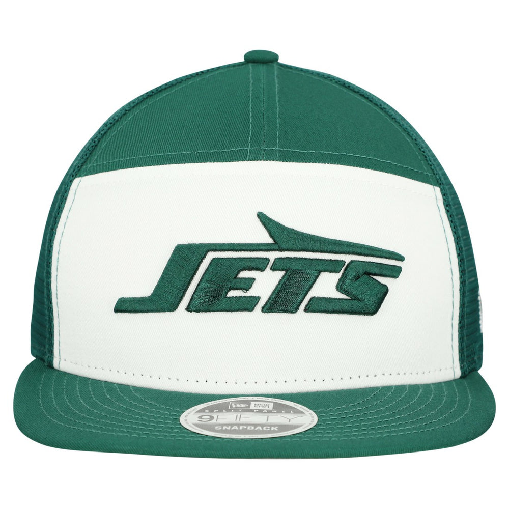 New York Jets New Era Outdoor Split Panel 9FIFTY Snapback Hat - White/Green Hats