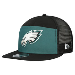 Philadelphia Eagles New Era Outdoor Split Panel 9FIFTY Snapback Hat - Midnight Green/Black Hats