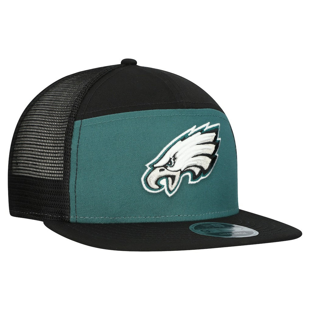 Philadelphia Eagles New Era Outdoor Split Panel 9FIFTY Snapback Hat - Midnight Green/Black Hats