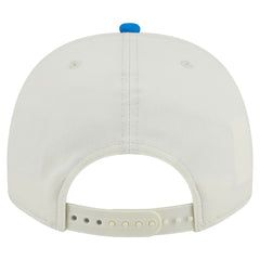Detroit Lions New Era Chainstitch A-Frame 9FIFTY Adjustable Hat - Cream/Blue Hats