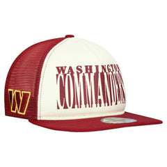 Washington Commanders New Era Cutout A-Frame 9FIFTY Snapback Hat - Cream/Burgundy Hats