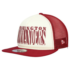 Washington Commanders New Era Cutout A-Frame 9FIFTY Snapback Hat - Cream/Burgundy Hats