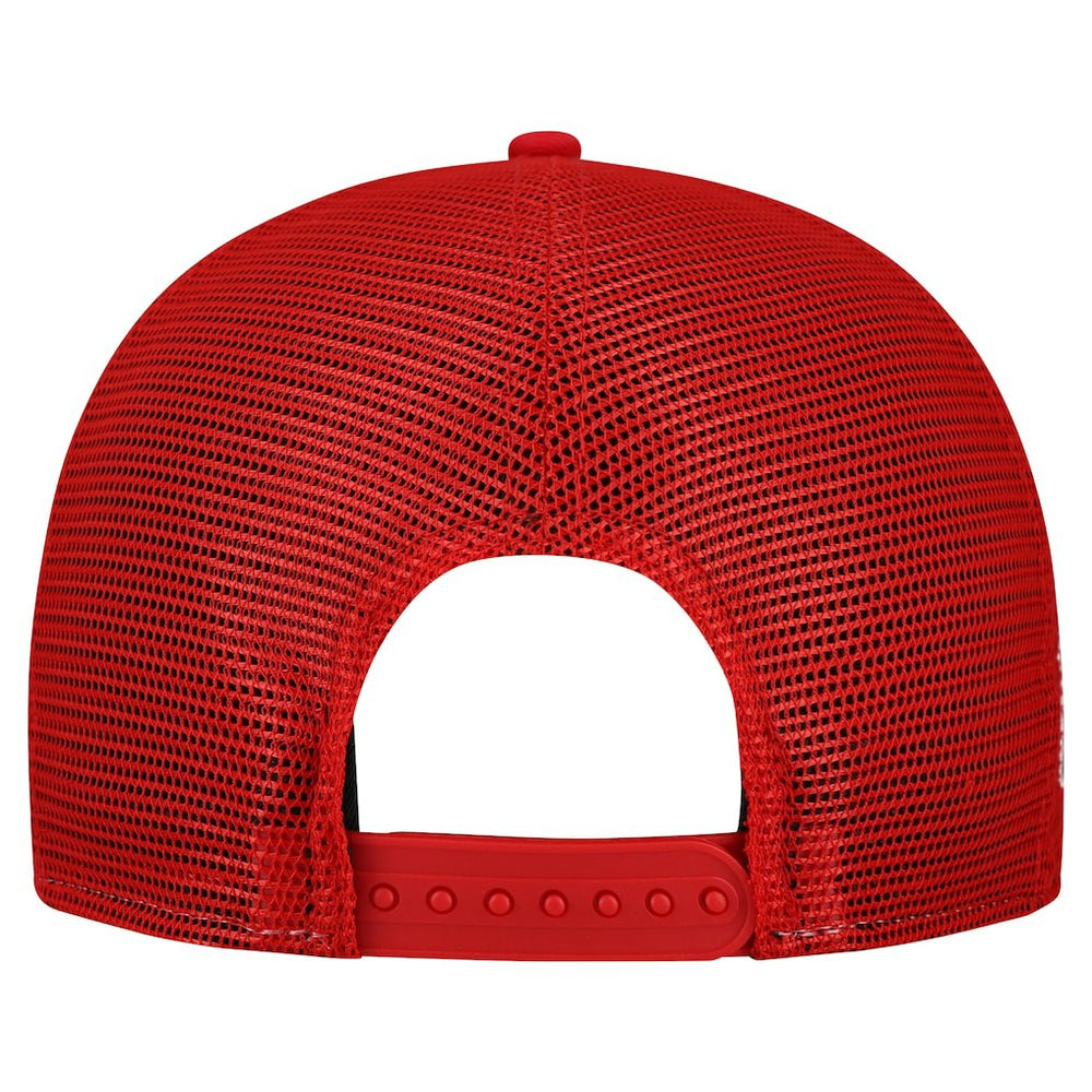 Kansas City Chiefs New Era Cutout A-Frame 9FIFTY Snapback Hat - Cream/Red Hats