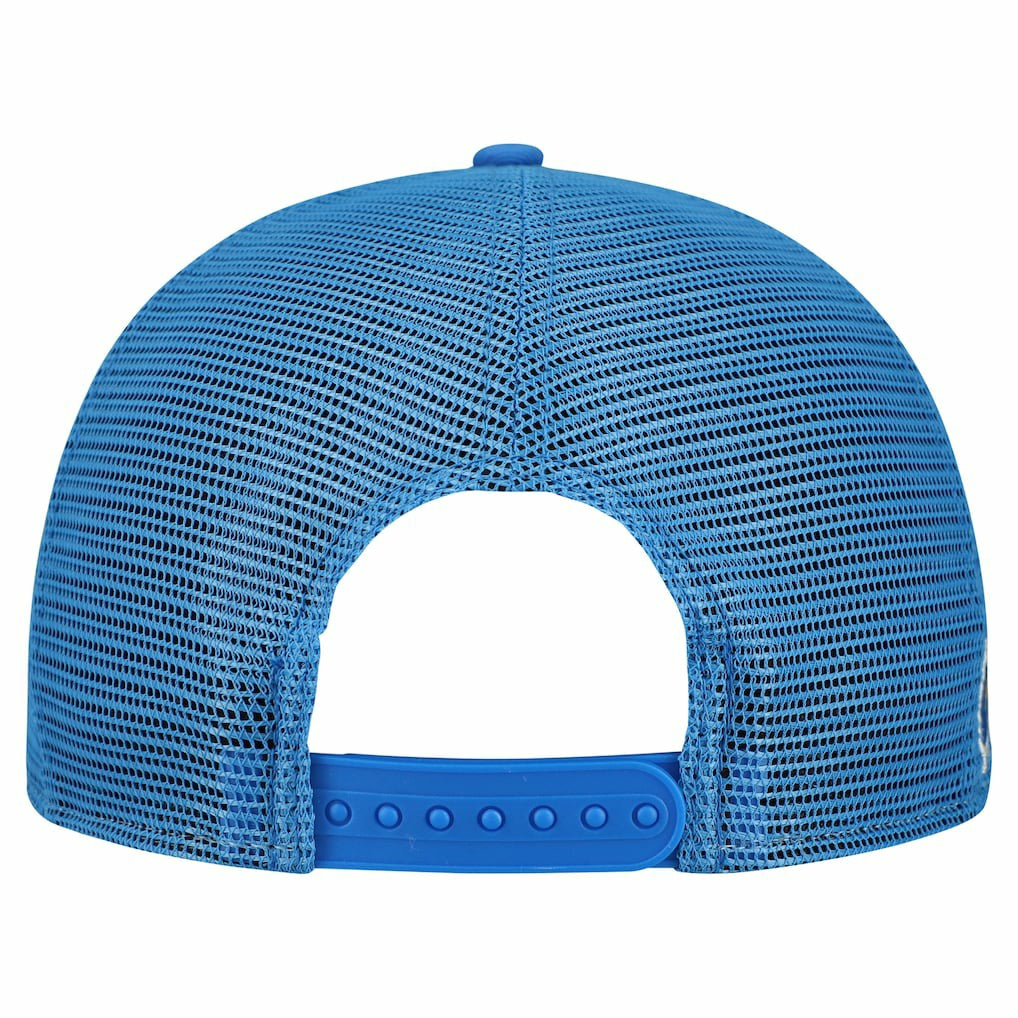 Los Angeles Chargers New Era Cutout A-Frame 9FIFTY Snapback Hat - Cream/Powder Blue Hats