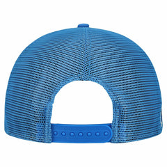 Los Angeles Chargers New Era Cutout A-Frame 9FIFTY Snapback Hat - Cream/Powder Blue Hats