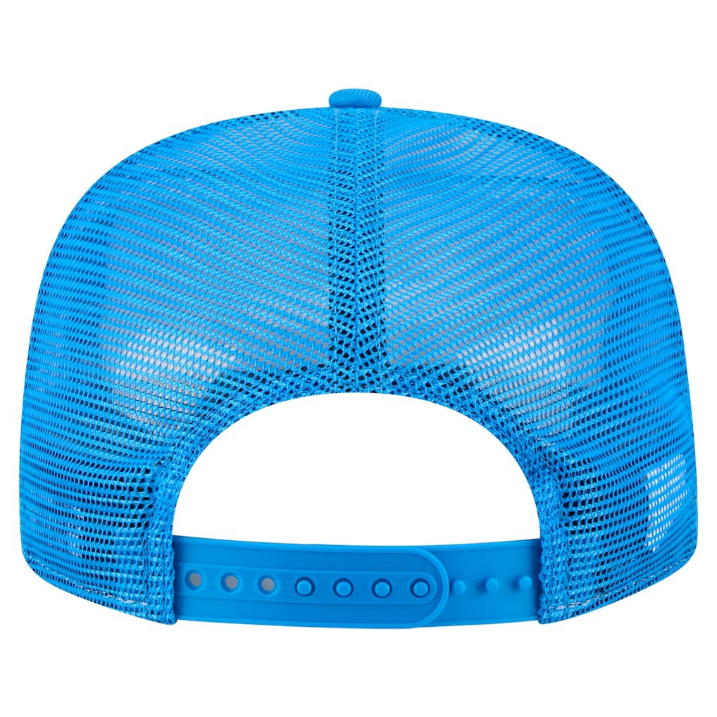 Detroit Lions New Era Cutout A-Frame 9FIFTY Snapback Hat - Cream/Blue Hats